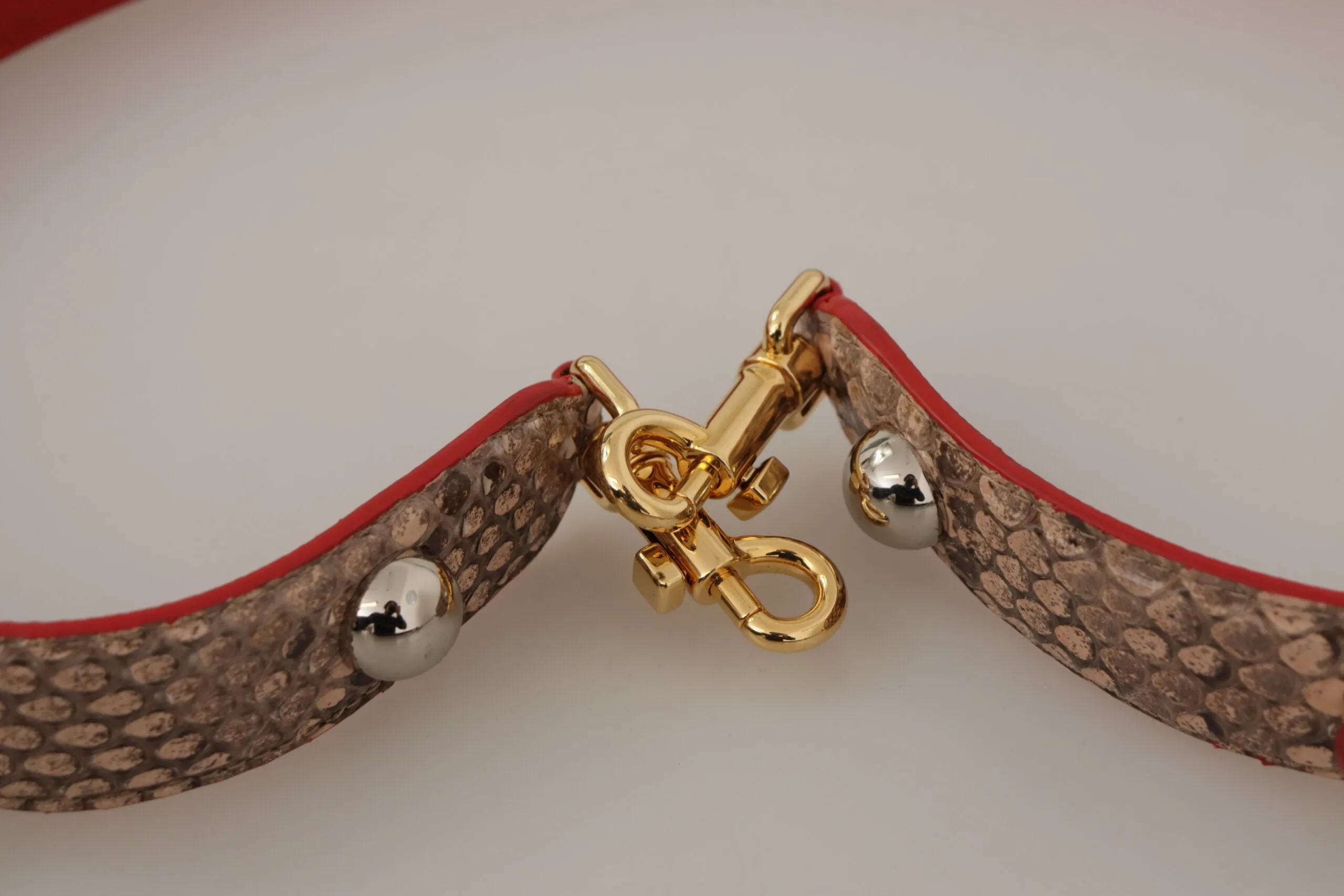 Chic Brown Python Leather Bag Strap sold by Louxly product image thumbnail 5
