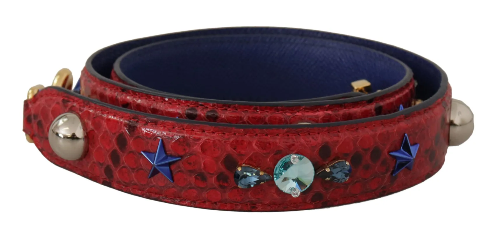 Chic Red Python Leather Shoulder Strap sold by Louxly
