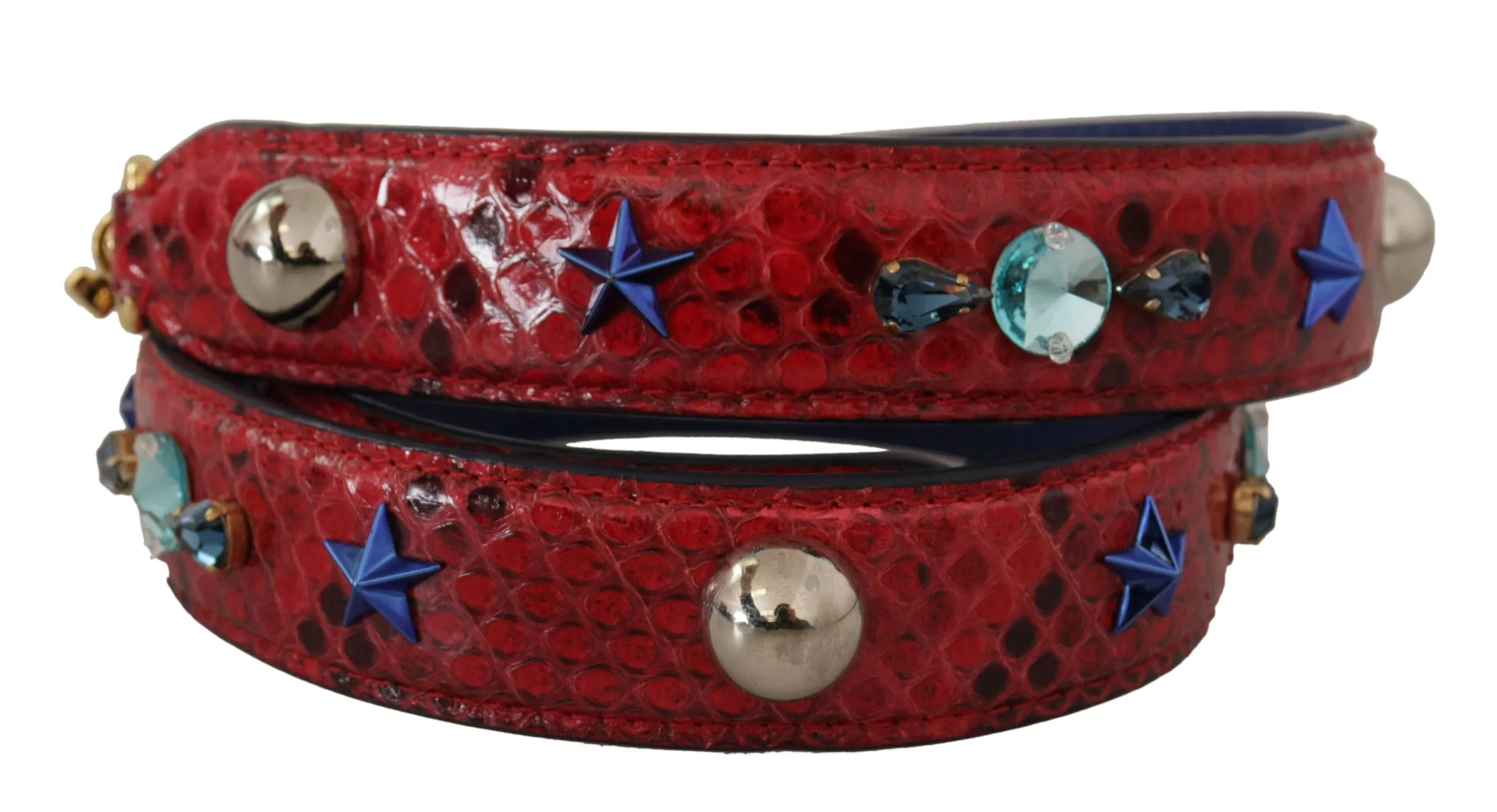 Chic Red Python Leather Shoulder Strap sold by Louxly product image thumbnail 2
