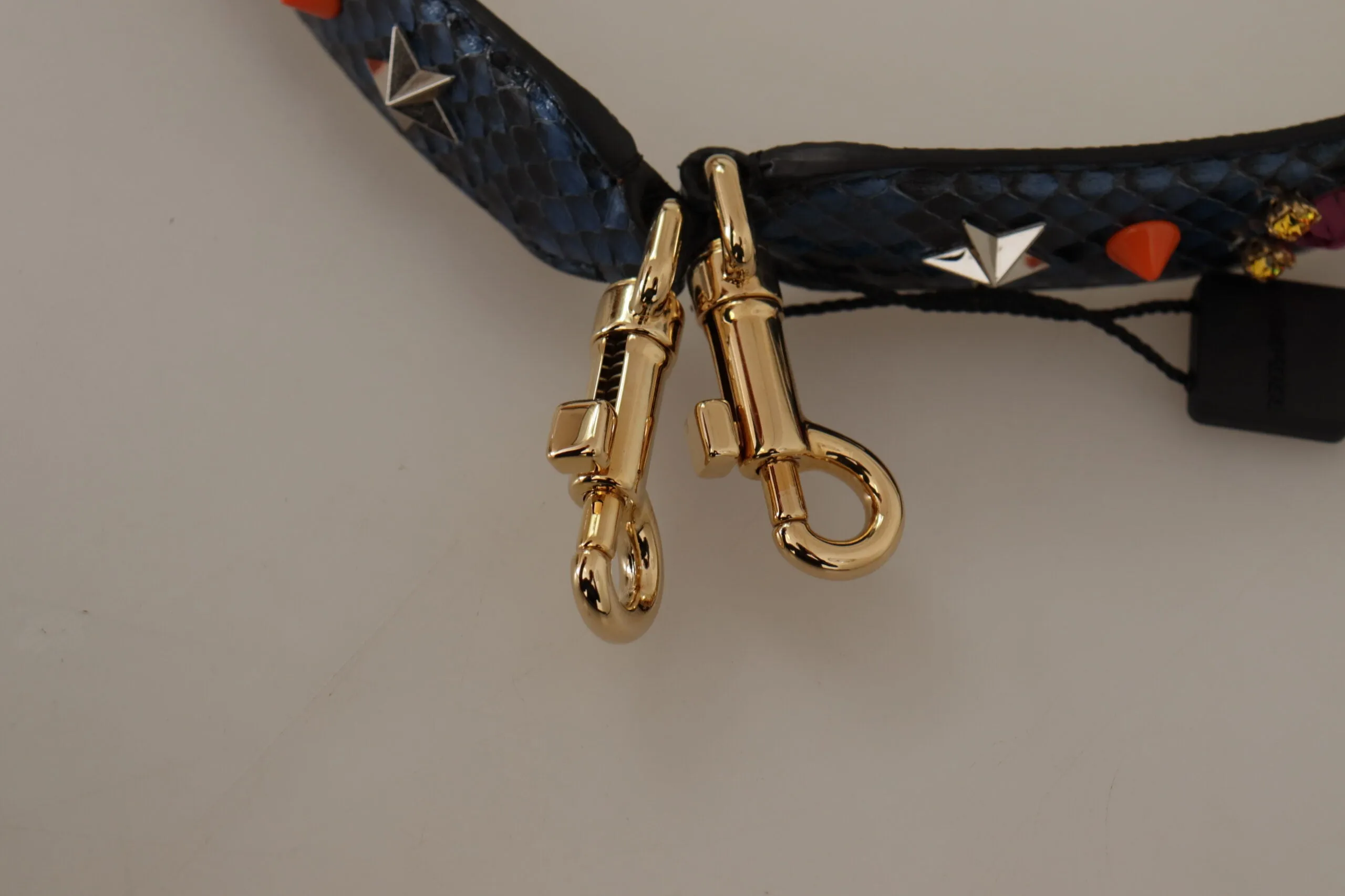 Elegant Blue Python Leather Bag Strap sold by Louxly product image thumbnail 5