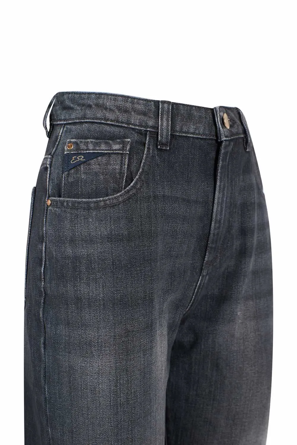 "Black Cotton Women High-Waisted Jean" sold by Louxly product image thumbnail 4