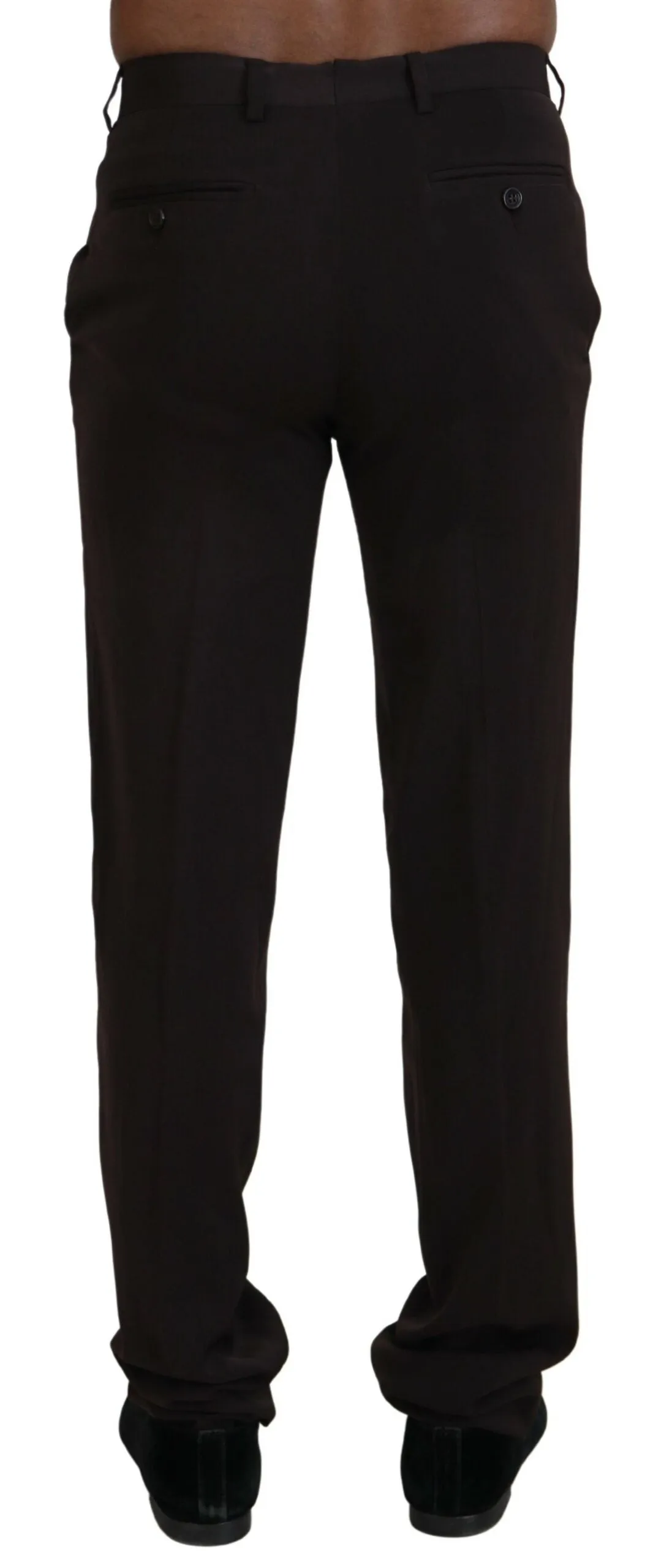 Elegant Brown Italian Dress Pants sold by Louxly product image thumbnail 3