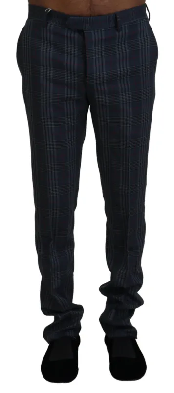 Elegant Multicolor Pure Wool Trousers sold by Louxly