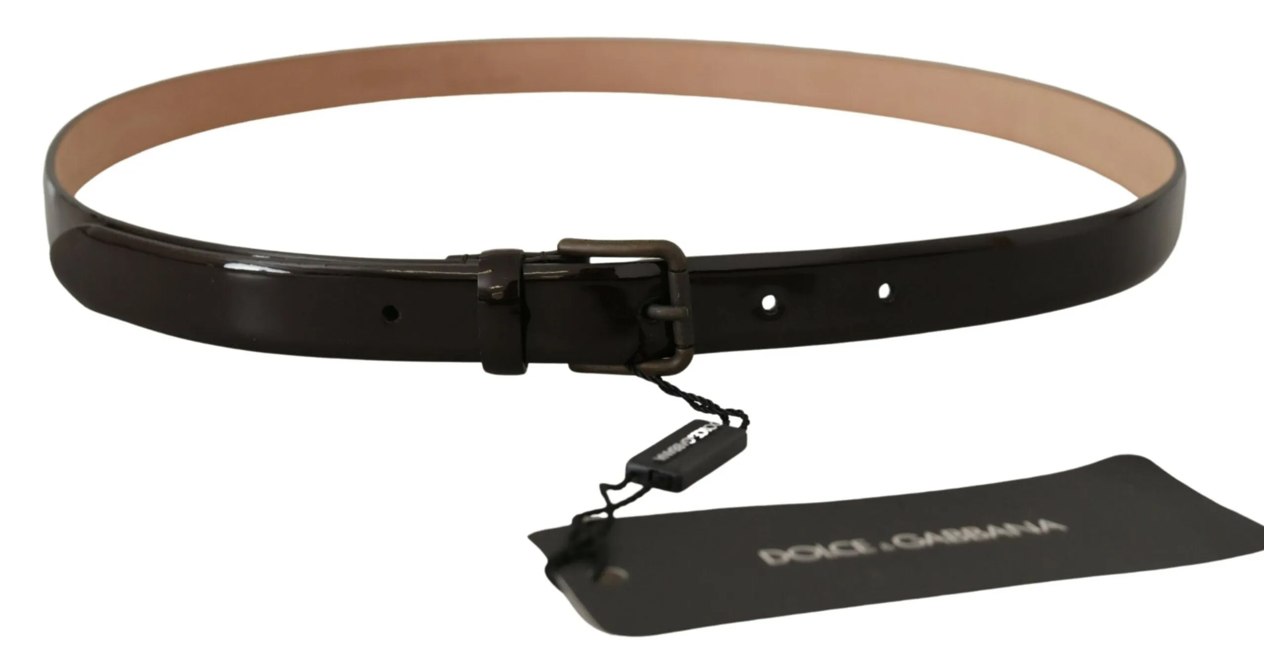 Elegant Black Leather Logo Buckle Belt sold by Louxly product image thumbnail 3
