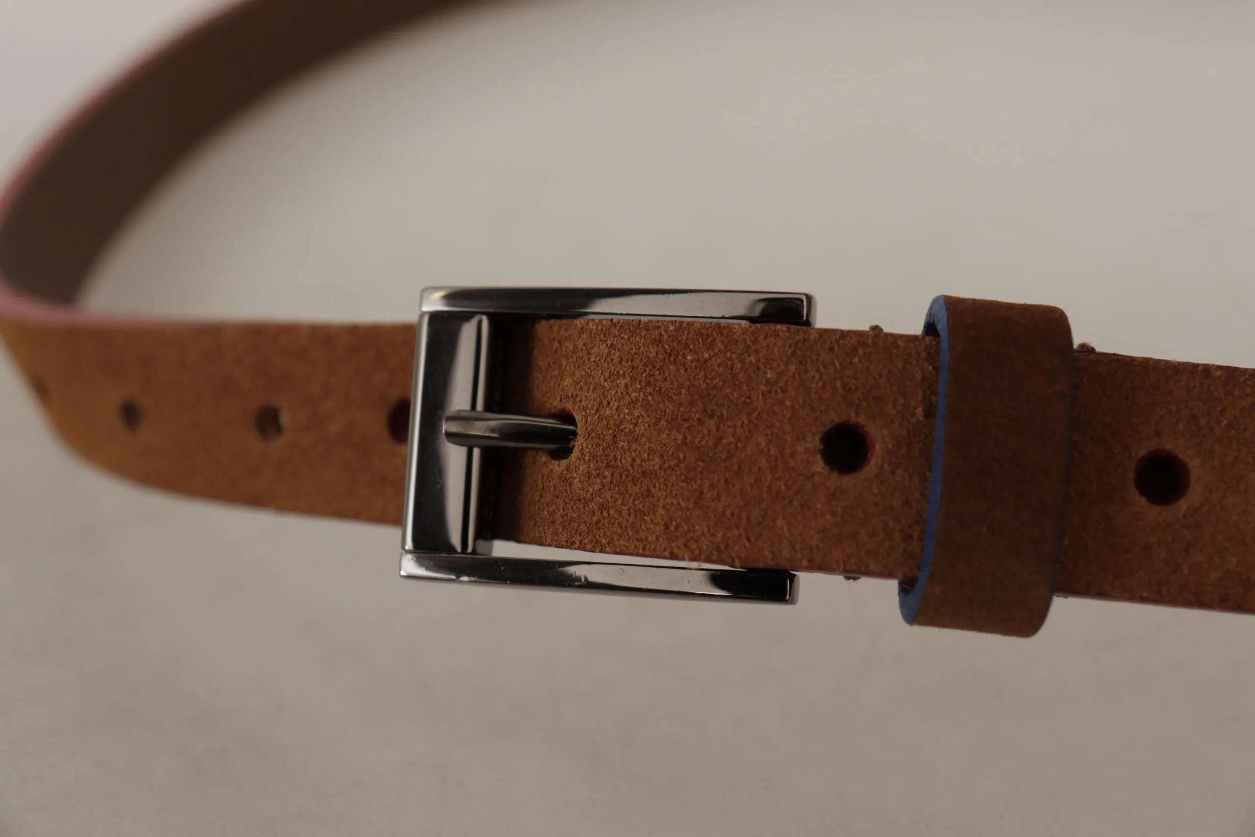 Chic Suede Belt with Logo Engraved Buckle sold by Louxly product image thumbnail 5