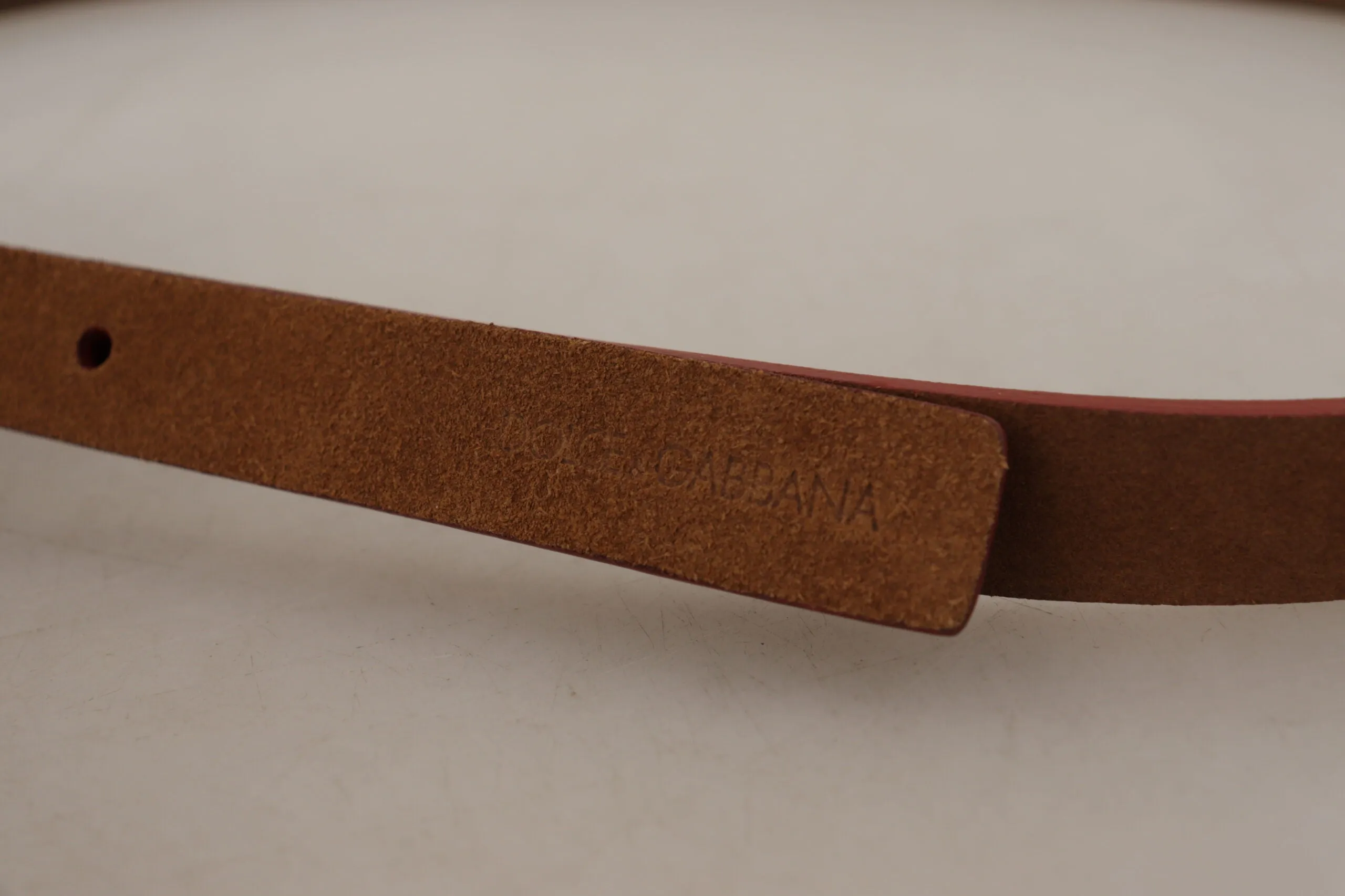 Chic Suede Belt with Logo Engraved Buckle sold by Louxly product image thumbnail 4