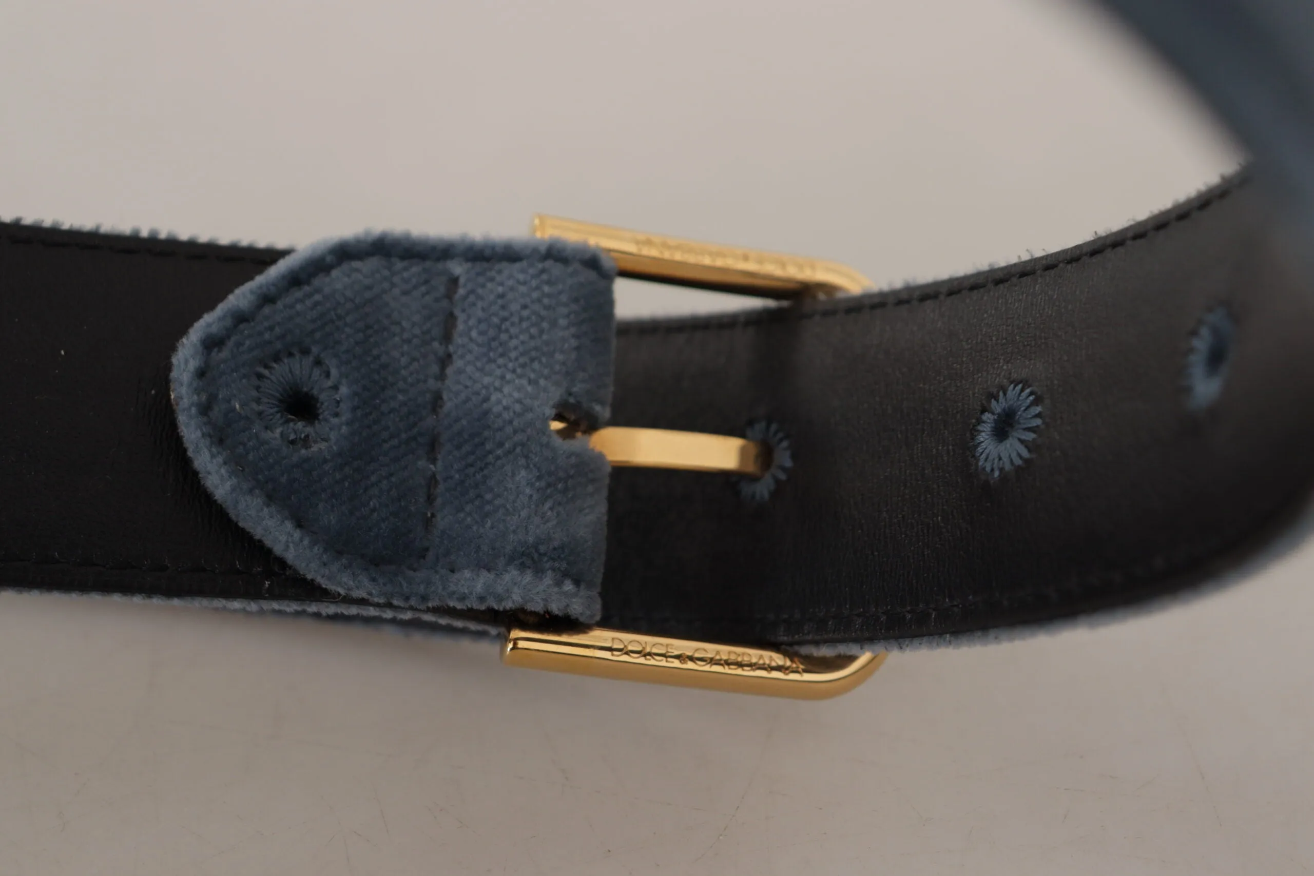 Elegant Navy Velvet Designer Belt sold by Louxly product image thumbnail 5