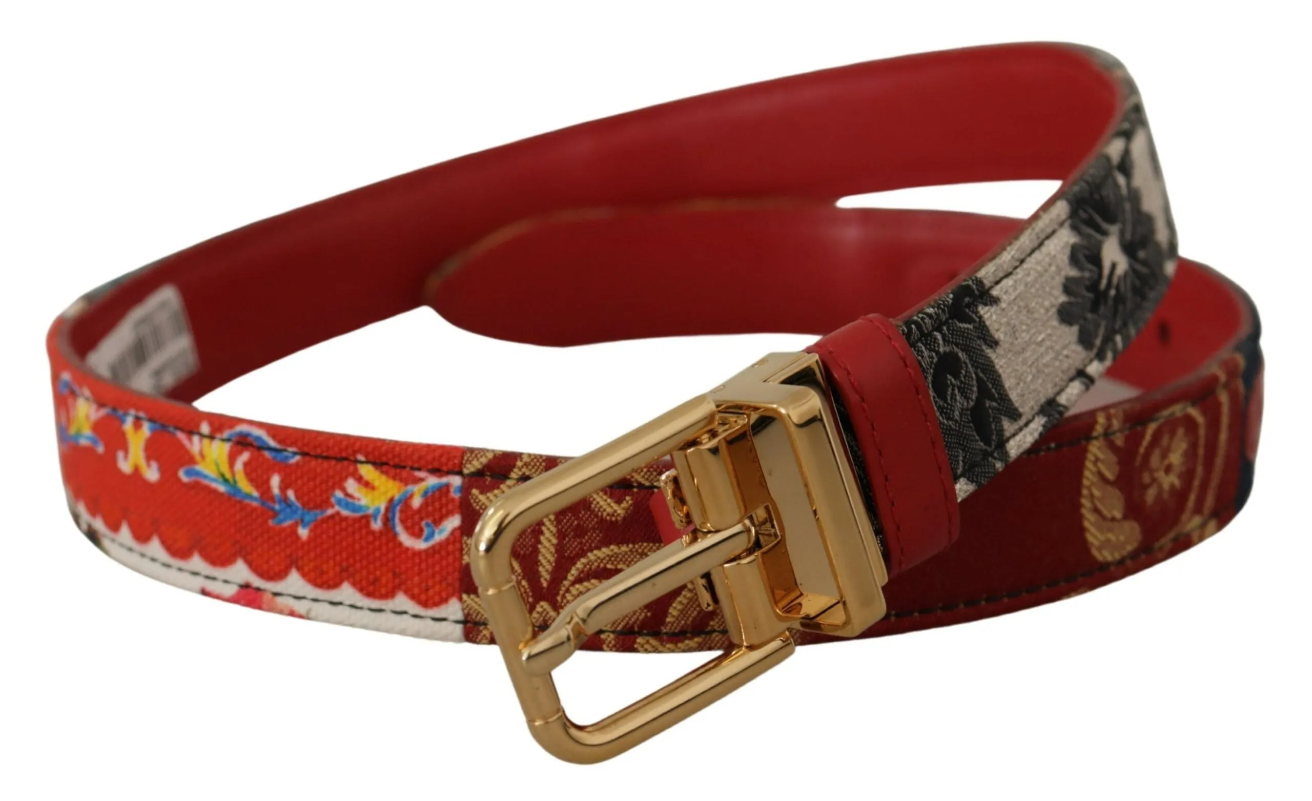 Chic Multicolor Leather Belt with Engraved Buckle sold by Louxly product image thumbnail 2