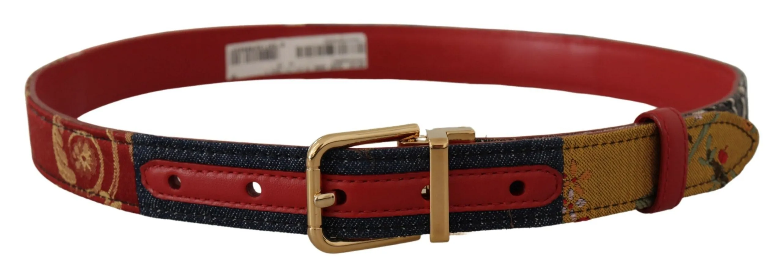 Chic Multicolor Leather Belt with Engraved Buckle sold by Louxly product image thumbnail 3