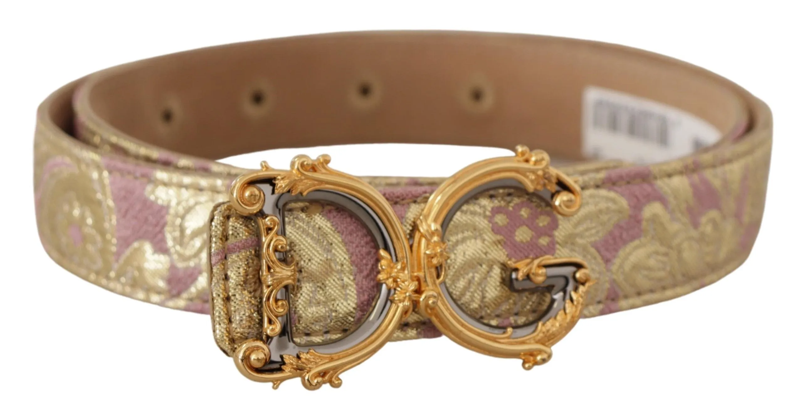 Chic Gold and Pink Leather Belt sold by Louxly