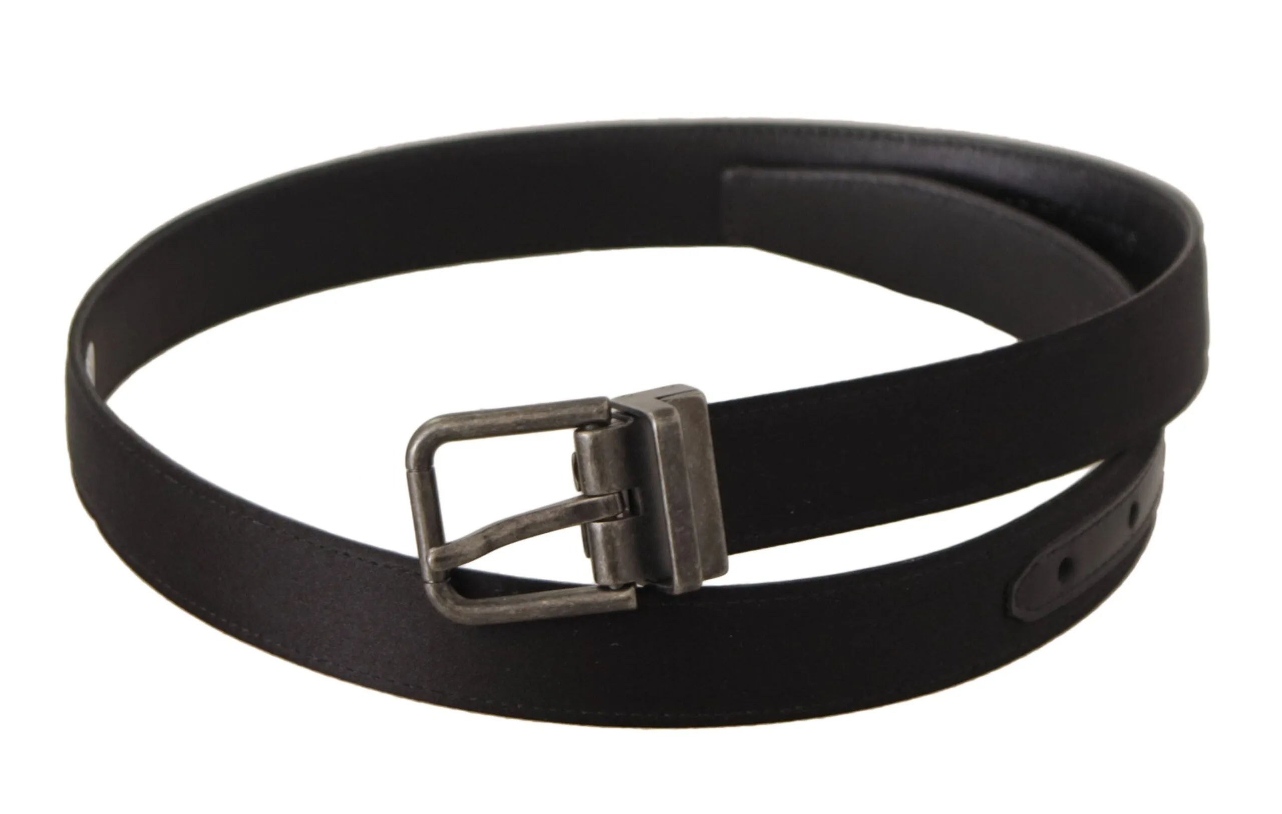 Elegant Black Leather Belt with Metal Buckle sold by Louxly product image thumbnail 2