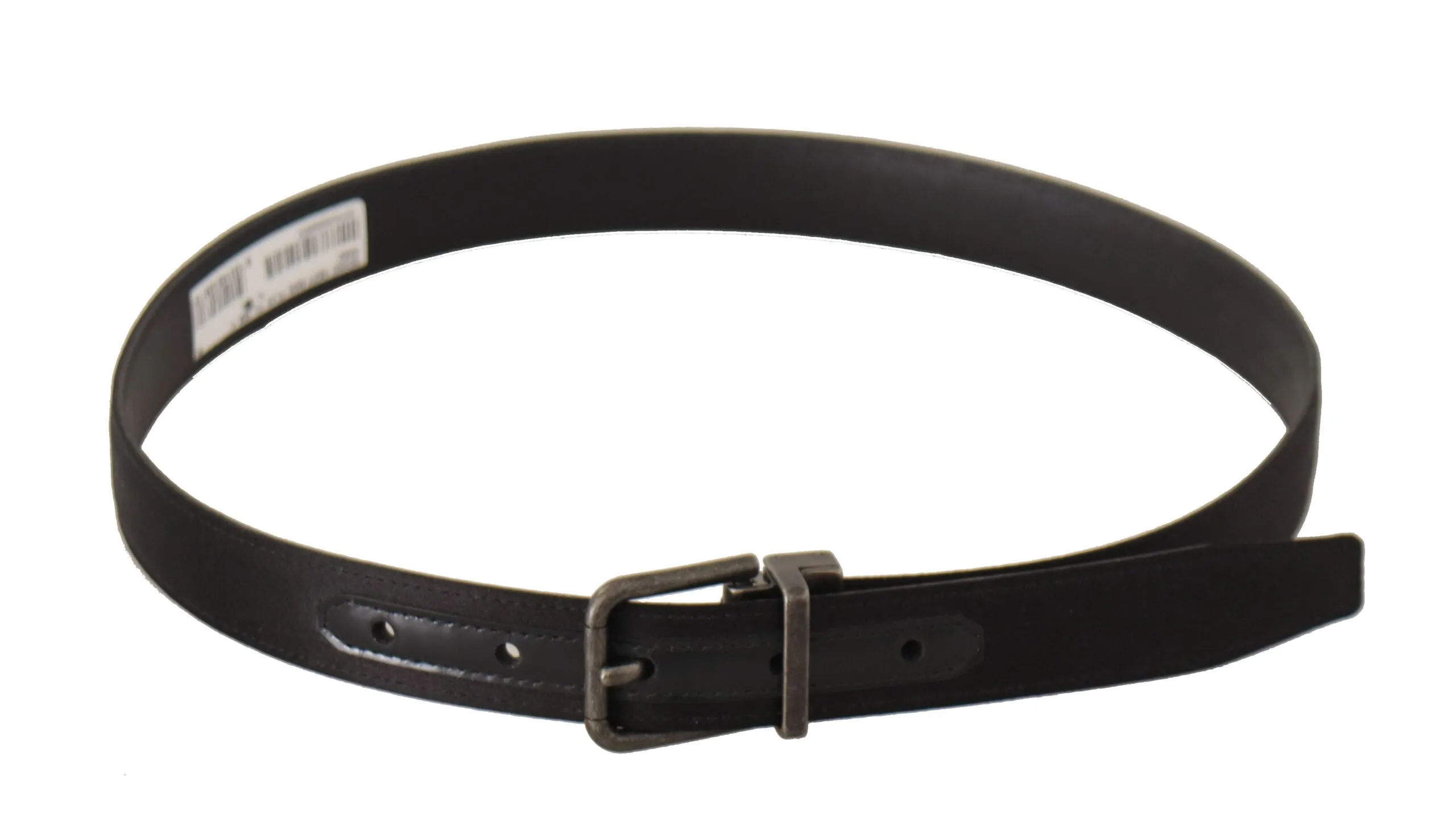 Elegant Black Leather Belt with Metal Buckle sold by Louxly product image thumbnail 3