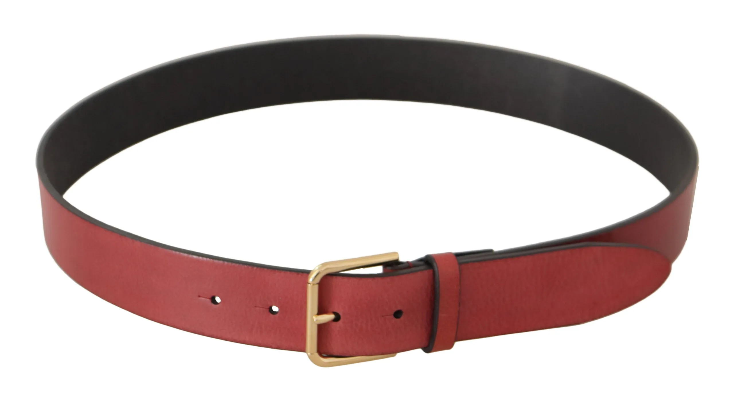 Elegant Red Leather Belt with Engraved Buckle sold by Louxly product image thumbnail 3