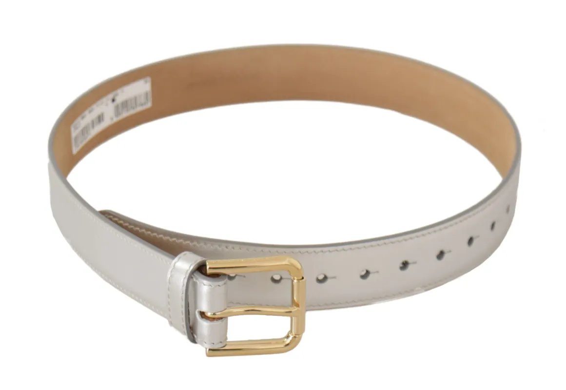 Engraved Silver-Toned Leather Belt sold by Louxly