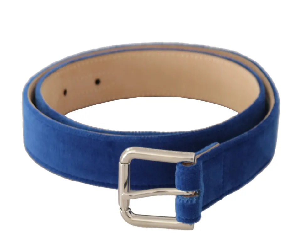 Elegant Velvet Metal-Logo Belt sold by Louxly
