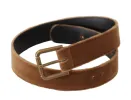 Elegant Engraved Buckle Leather Belt sold by Louxly