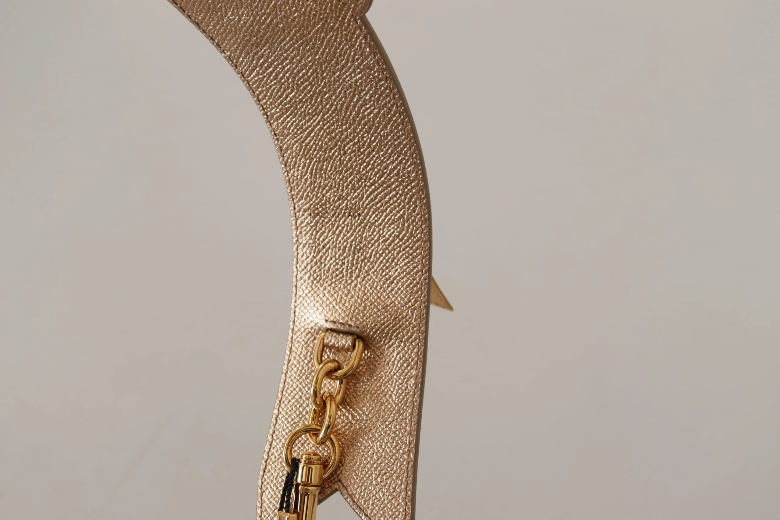 Elegant Gold Leather Shoulder Strap sold by Louxly product image thumbnail 4