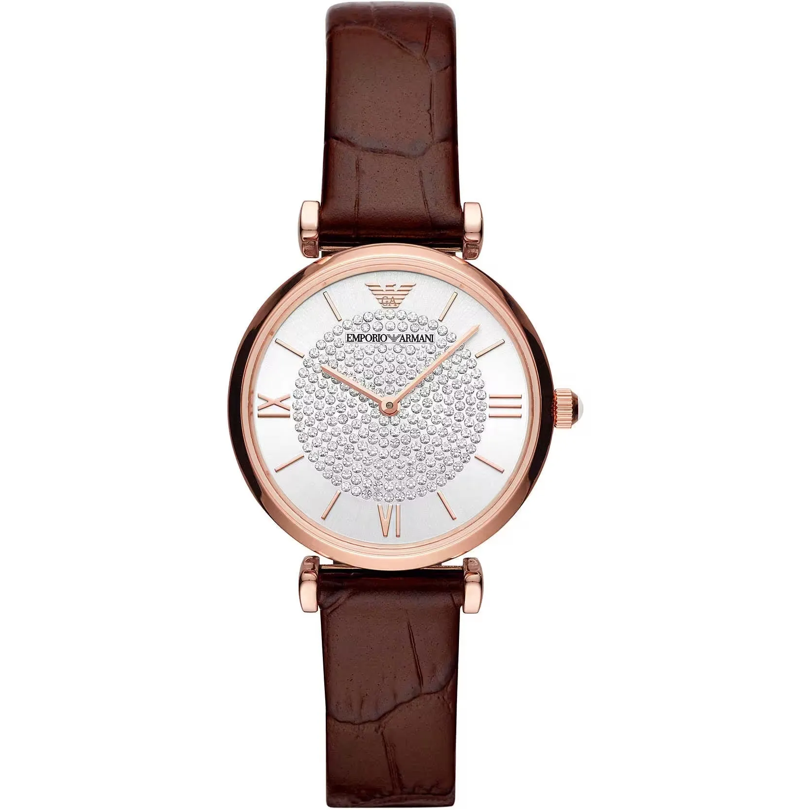 Elegant Bordeaux Leather Watch for Women sold by Louxly