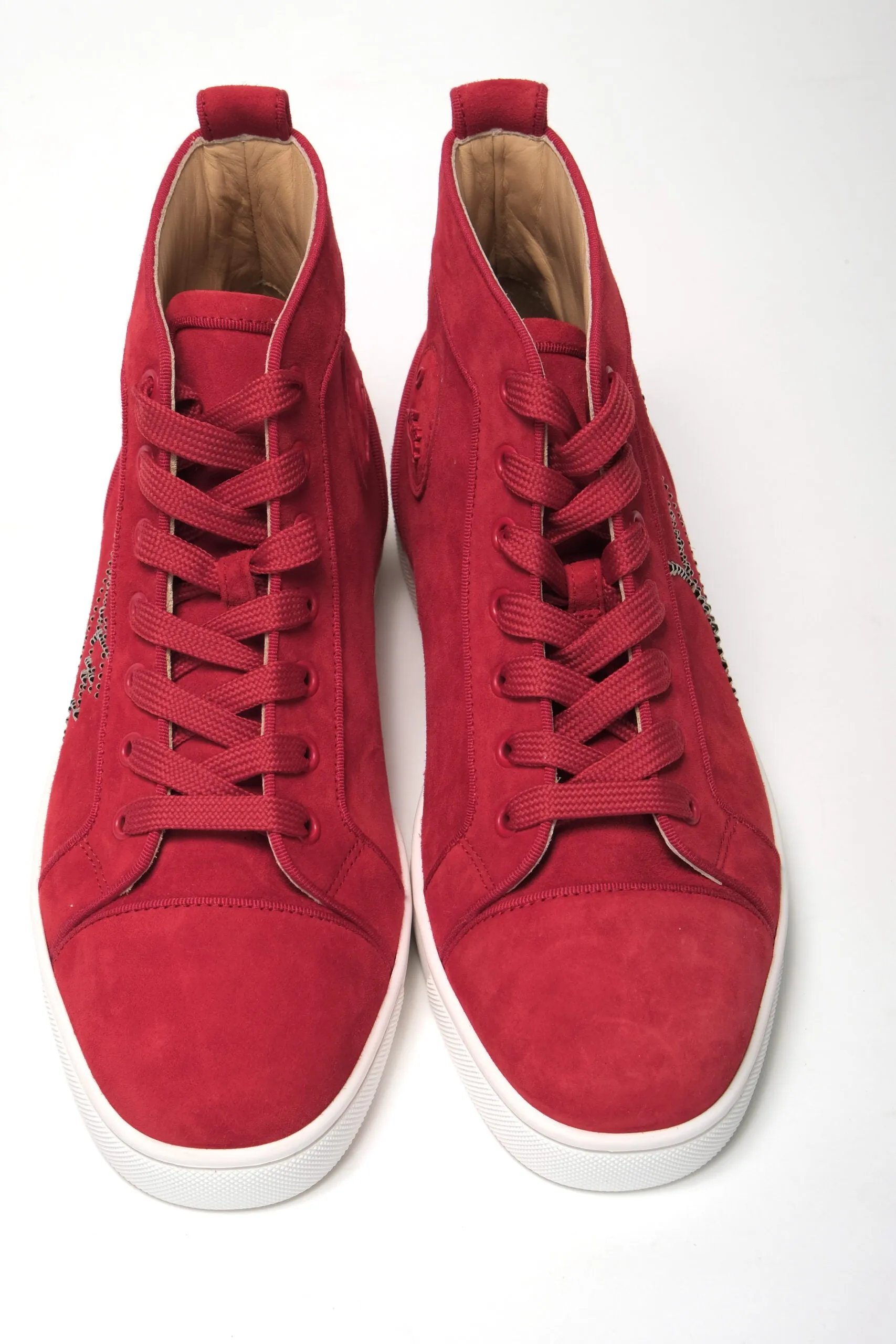 Loubi Red Version Navy Louis Strass Flat Shoes sold by Louxly product image thumbnail 3