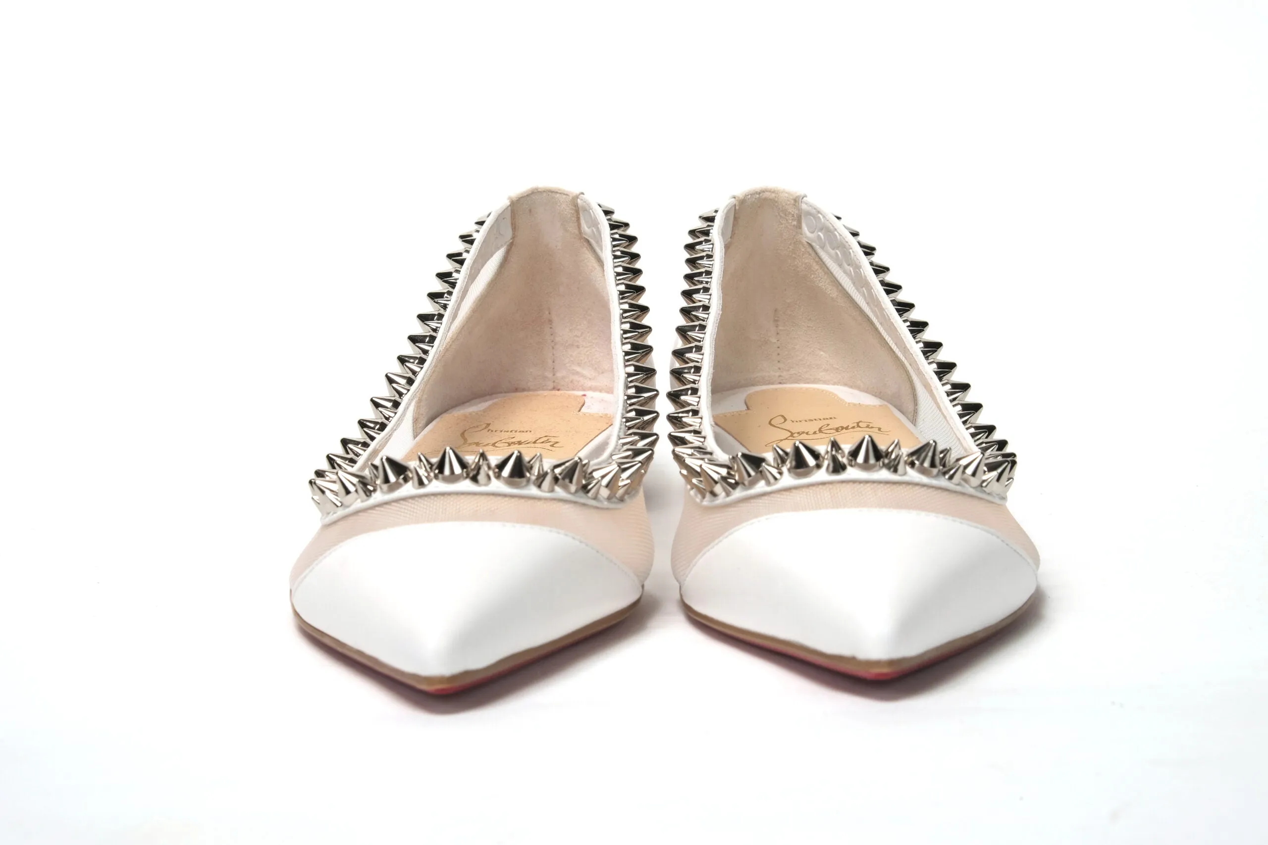 Bianco White silver Flat Point Toe Shoe sold by Louxly product image thumbnail 2