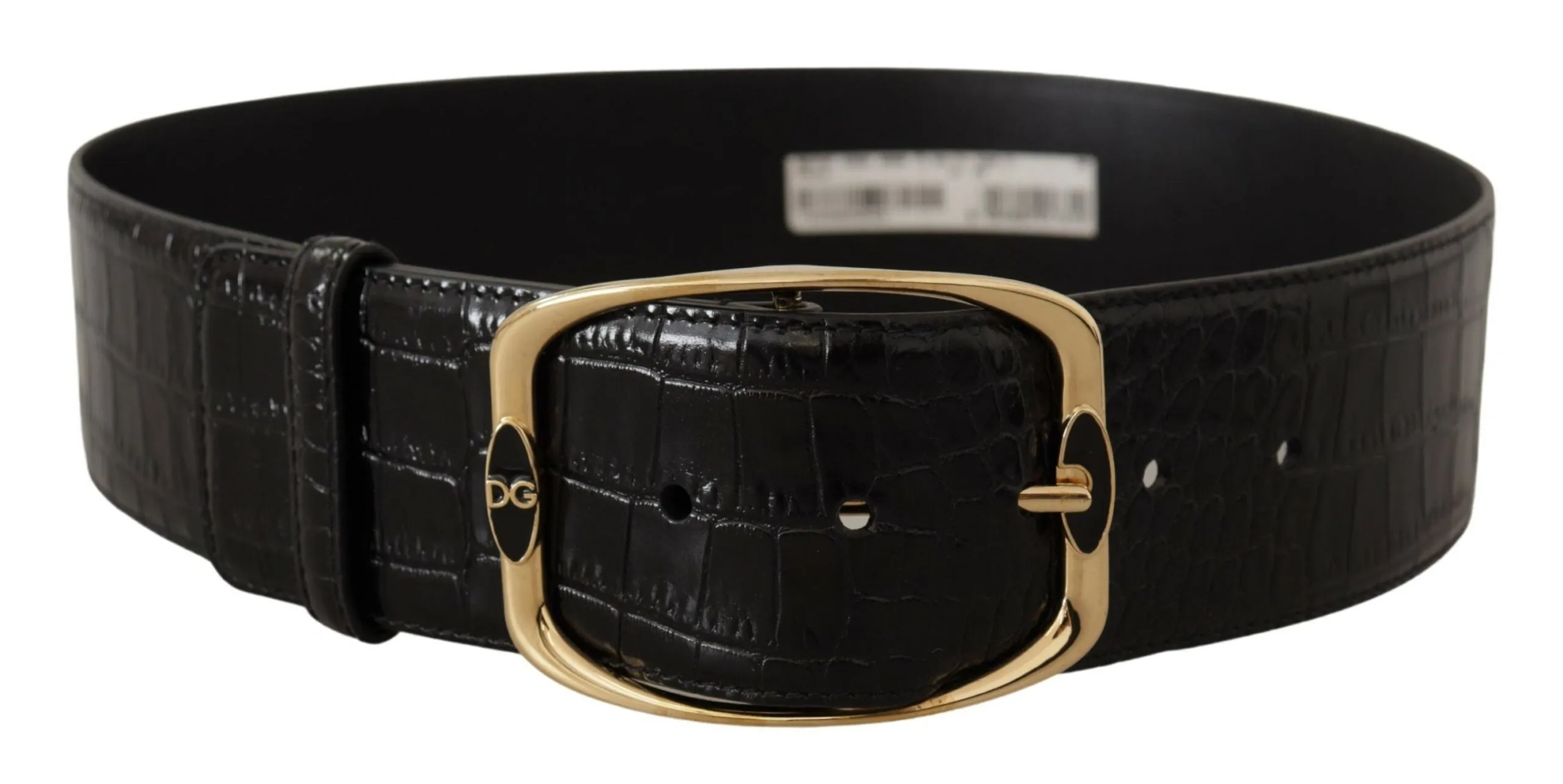 Elegant Black Leather Logo Belt sold by Louxly product image thumbnail 2