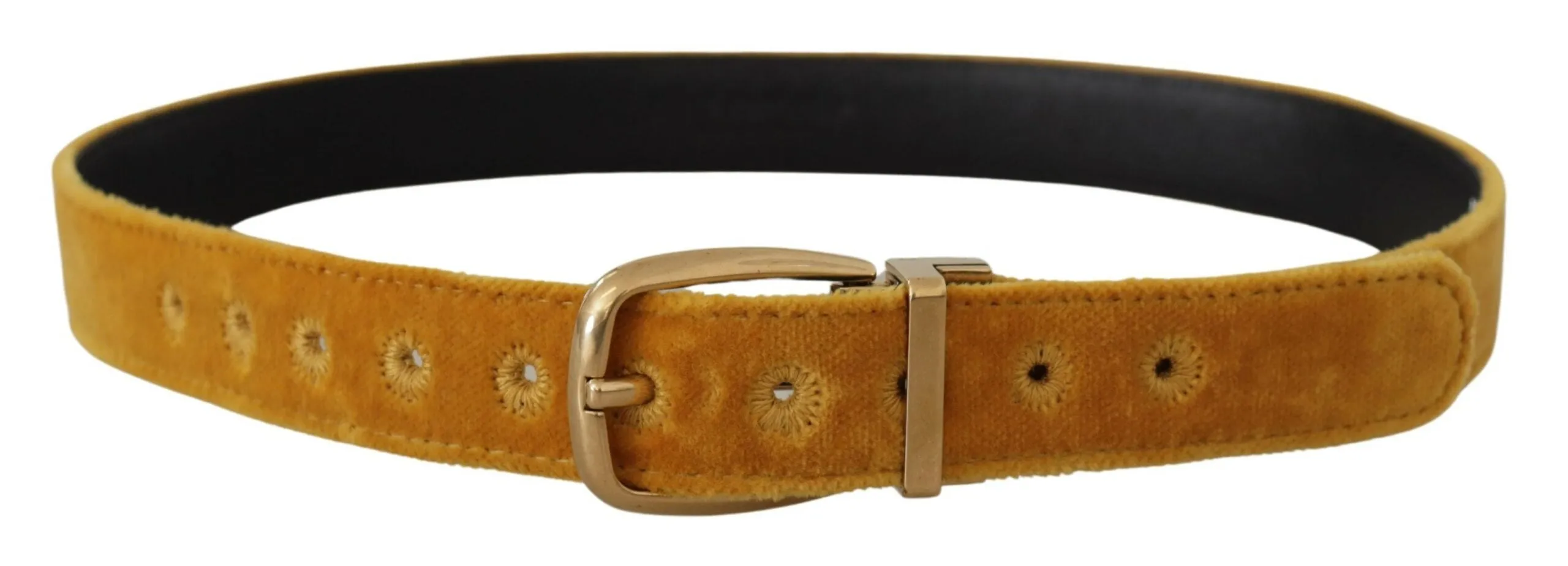 Elegant Velvet Gold Buckle Women's Belt sold by Louxly product image thumbnail 3