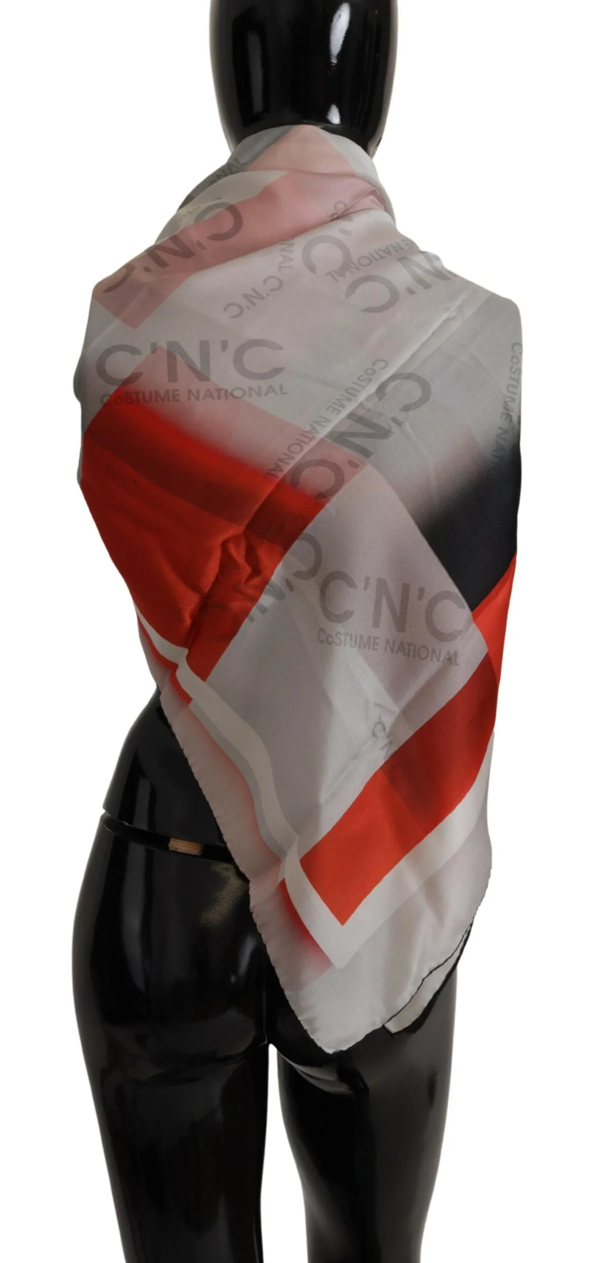 Elegant Checkered Silk Scarf sold by Louxly product image thumbnail 3