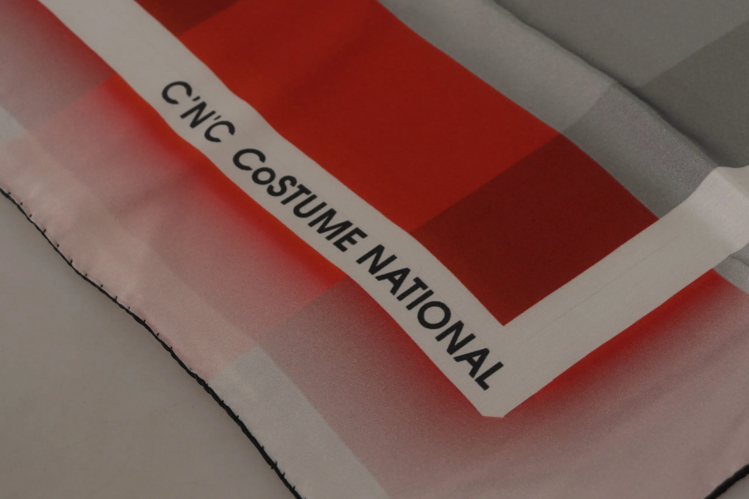 Elegant Checkered Silk Scarf sold by Louxly product image thumbnail 4