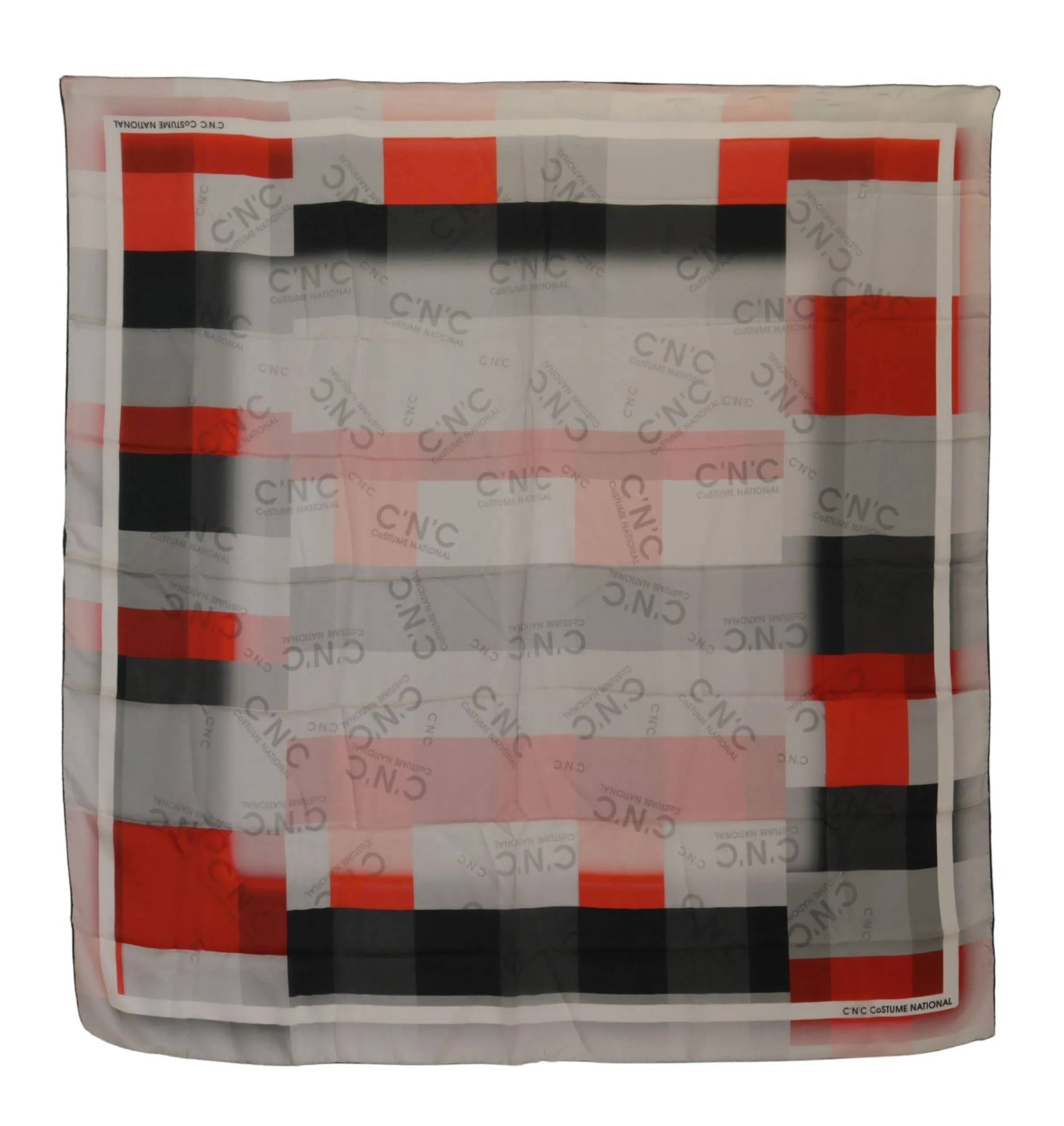 Elegant Checkered Silk Scarf sold by Louxly product image thumbnail 2