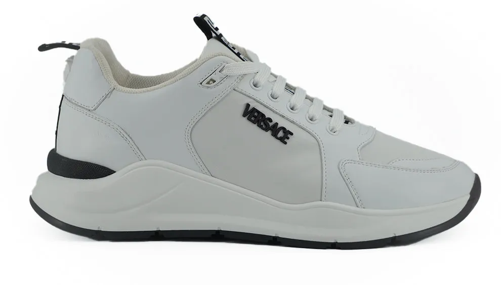 Sleek White Calf Leather Sneakers sold by Louxly