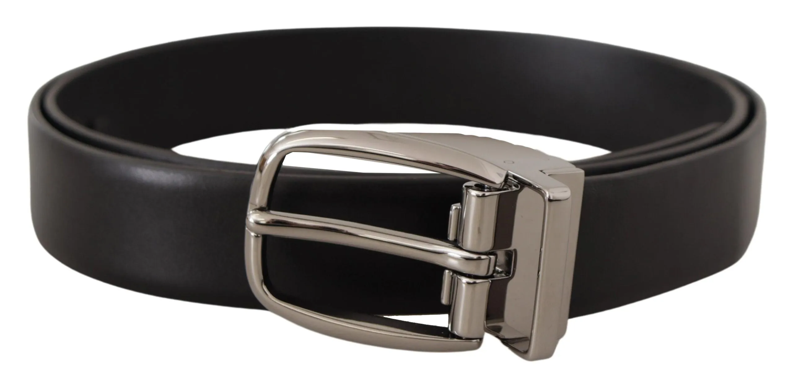 Elegant Leather Belt with Metal Buckle sold by Louxly