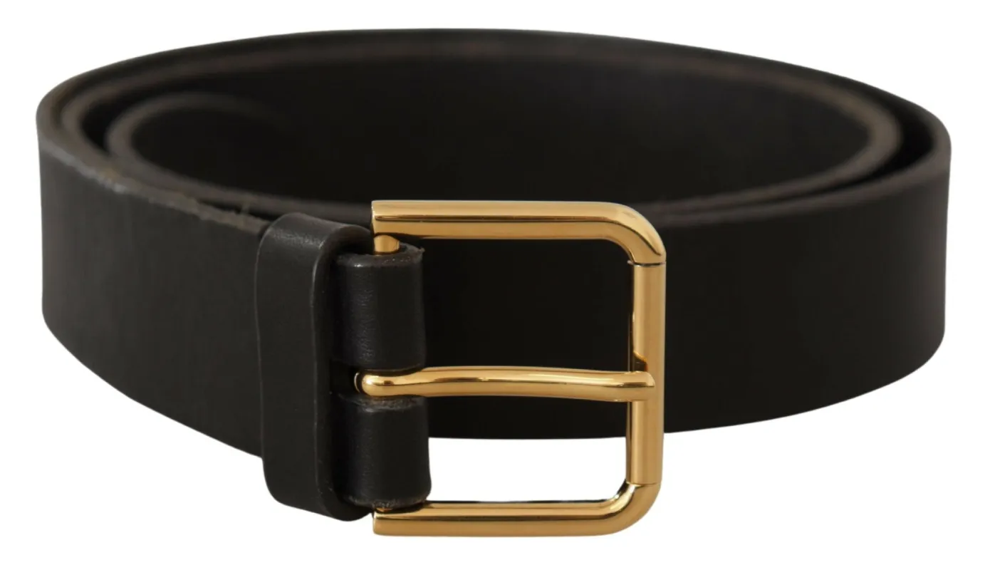 Elegant Leather Belt with Metal Buckle sold by Louxly