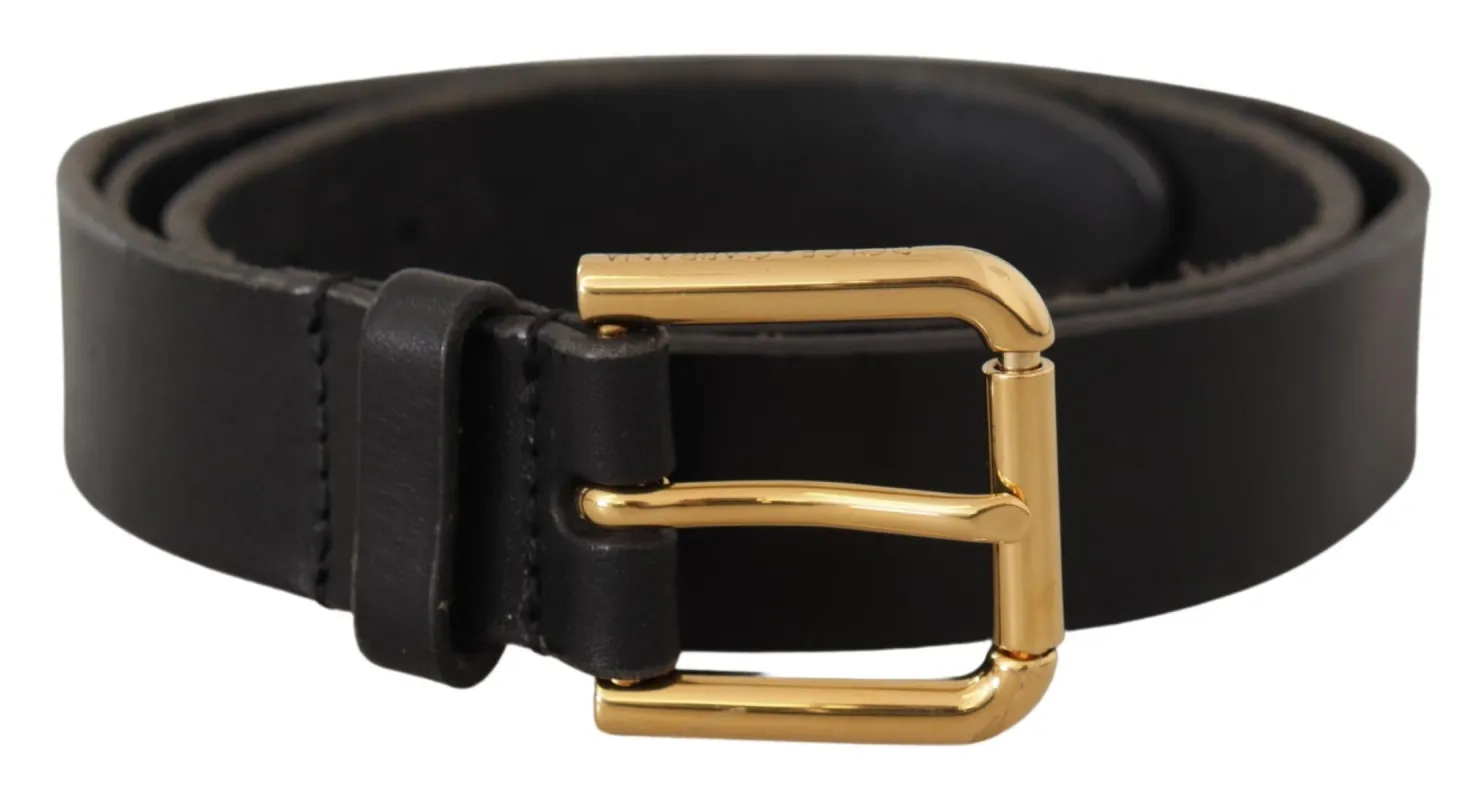 Elegant Leather Belt with Metal Buckle sold by Louxly