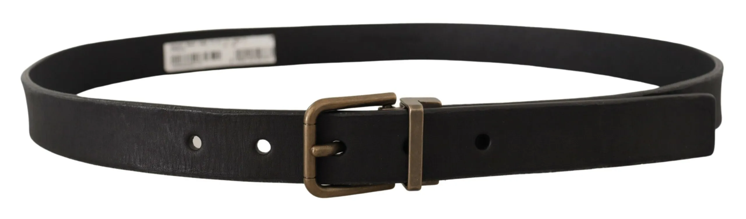 Elegant Black Leather Belt with Vintage Metal Buckle sold by Louxly product image thumbnail 3