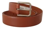 Elegant Leather Belt with Metal Buckle sold by Louxly