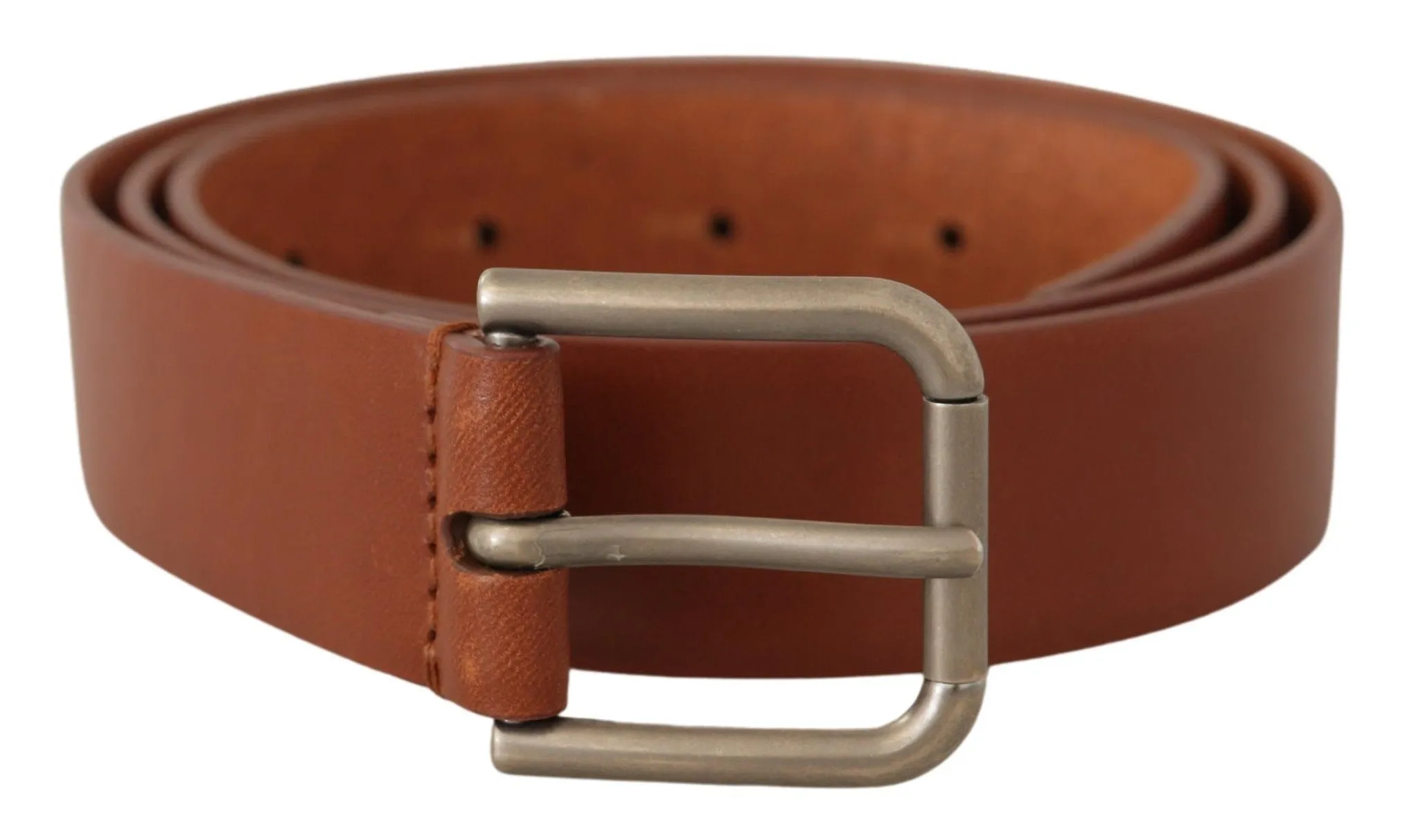Elegant Leather Belt with Metal Buckle sold by Louxly