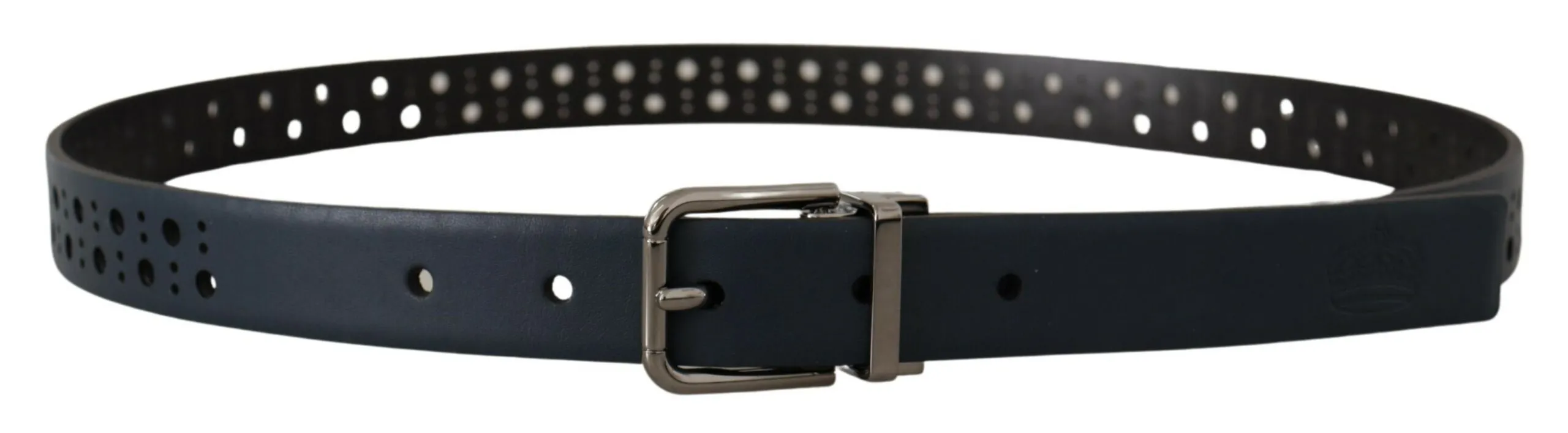 Elegant Navy Blue Leather Belt sold by Louxly product image thumbnail 3