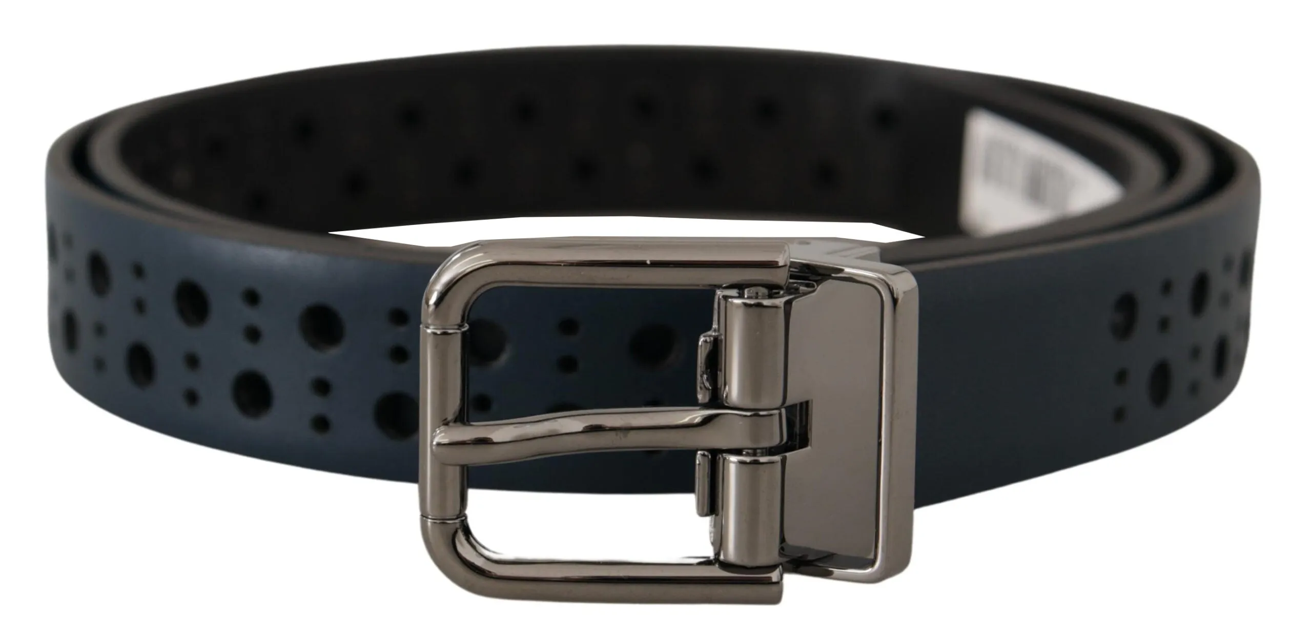 Elegant Navy Blue Leather Belt sold by Louxly
