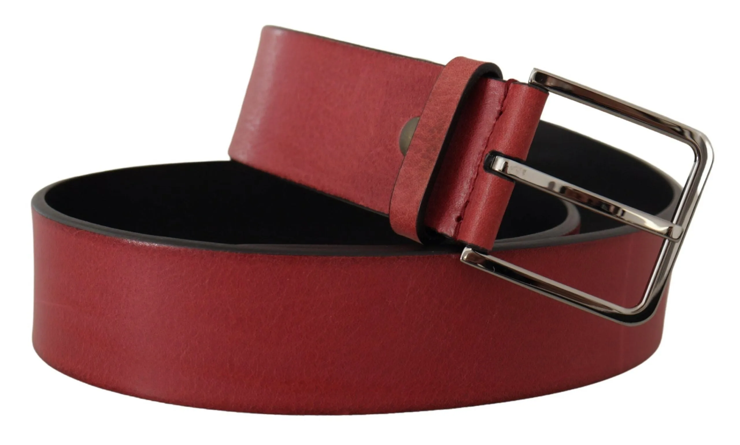 Elegant Grosgrain Leather Belt with Silver Buckle sold by Louxly product image thumbnail 2