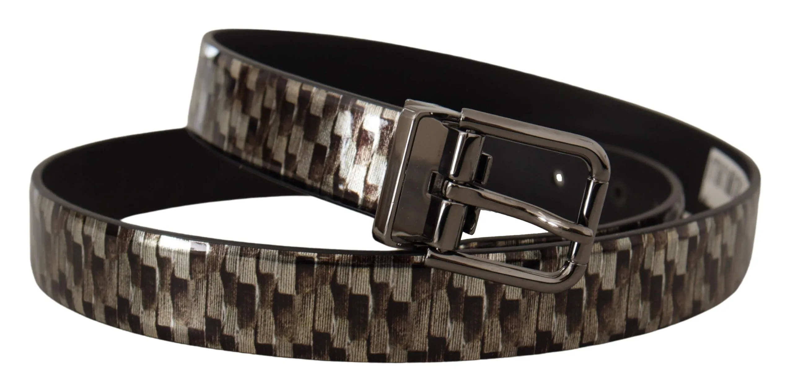 Elegant Leather Silver Buckle Belt sold by Louxly product image thumbnail 2