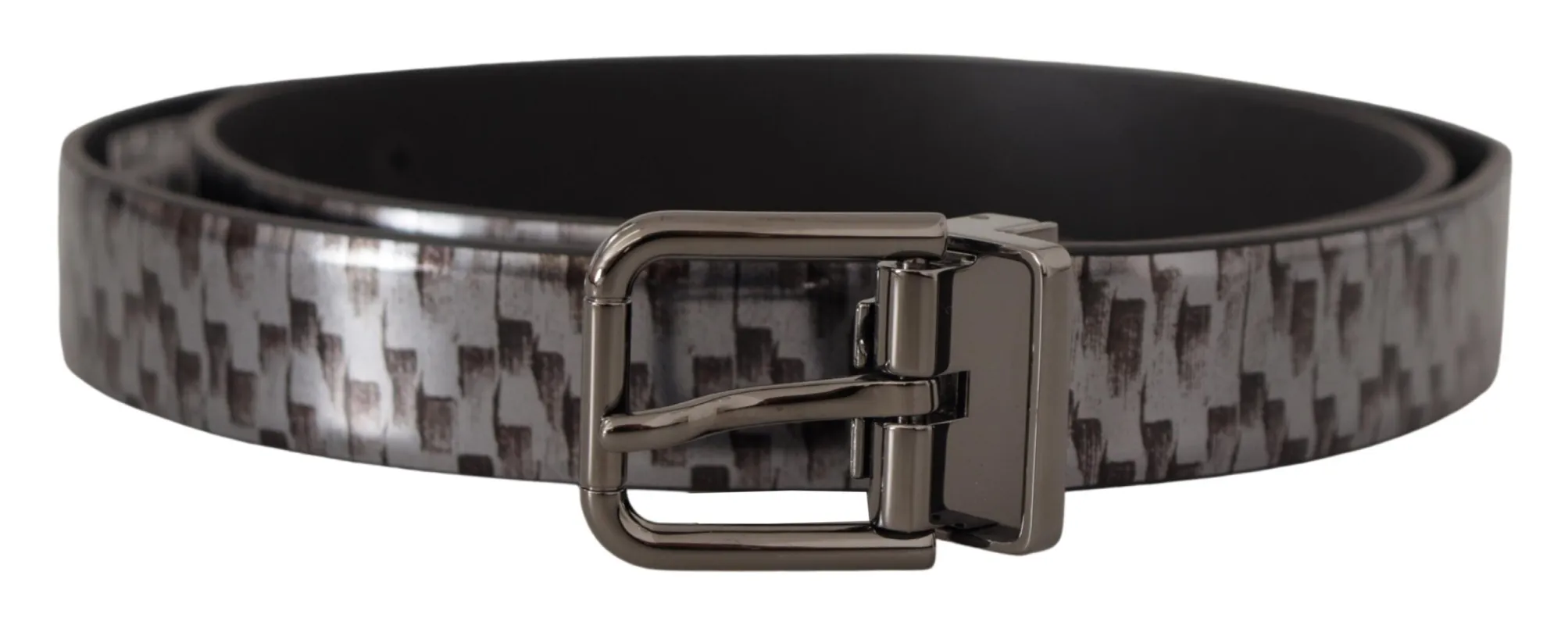 Sleek Italian Leather Belt in Sophisticated Gray sold by Louxly