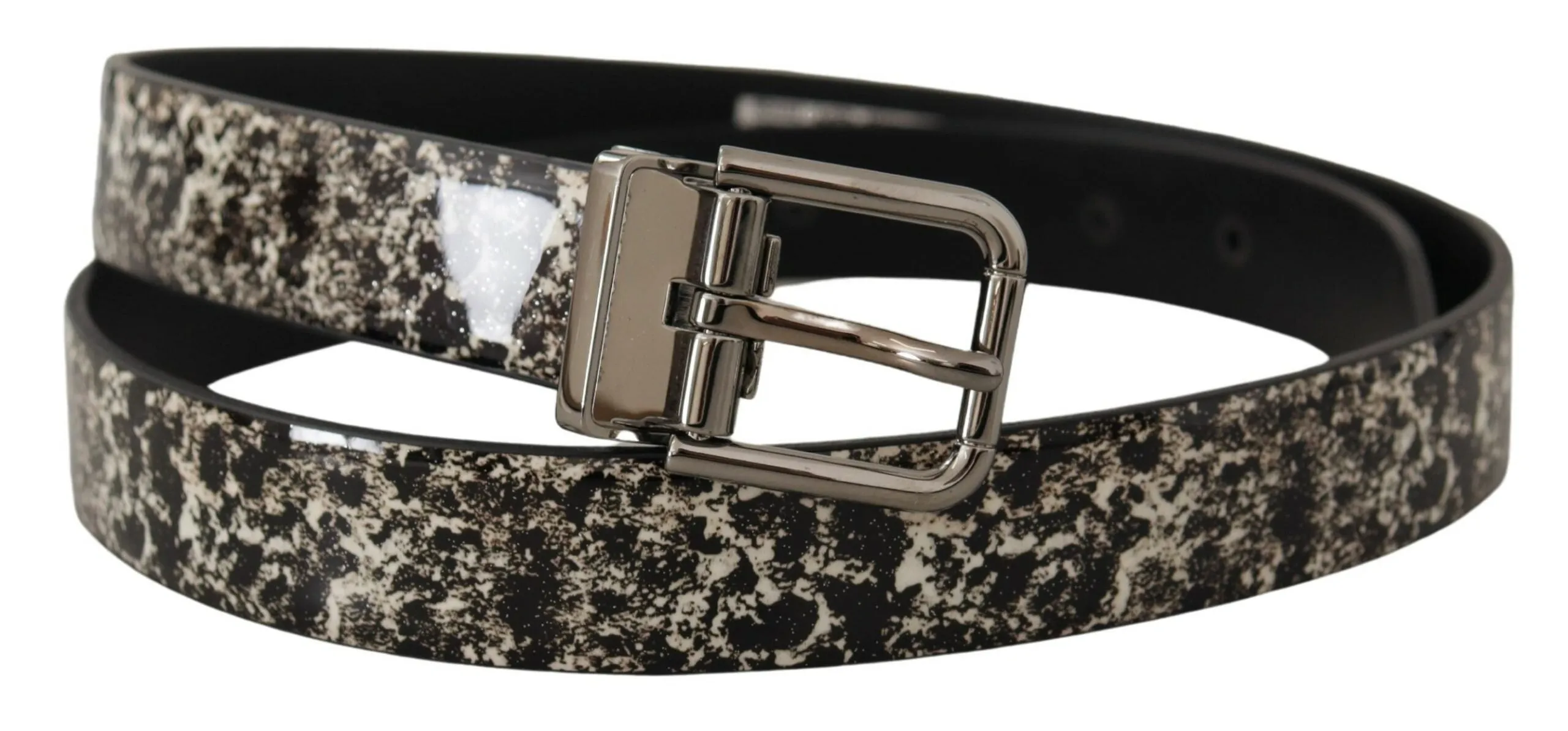 Elegant Black Marble Print Leather Belt sold by Louxly product image thumbnail 3