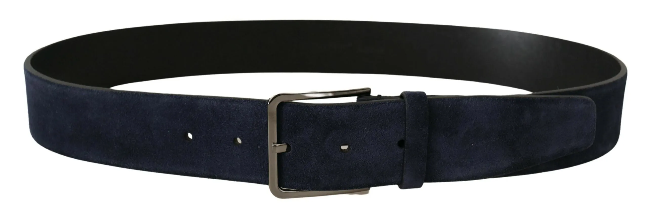 Navy Elegance Velvet Leather Belt sold by Louxly product image thumbnail 3