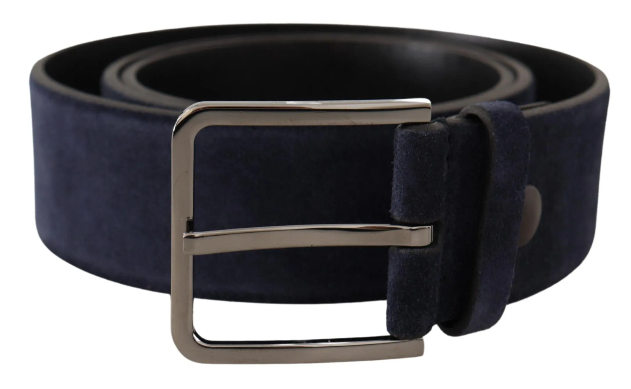 Navy Elegance Velvet Leather Belt sold by Louxly
