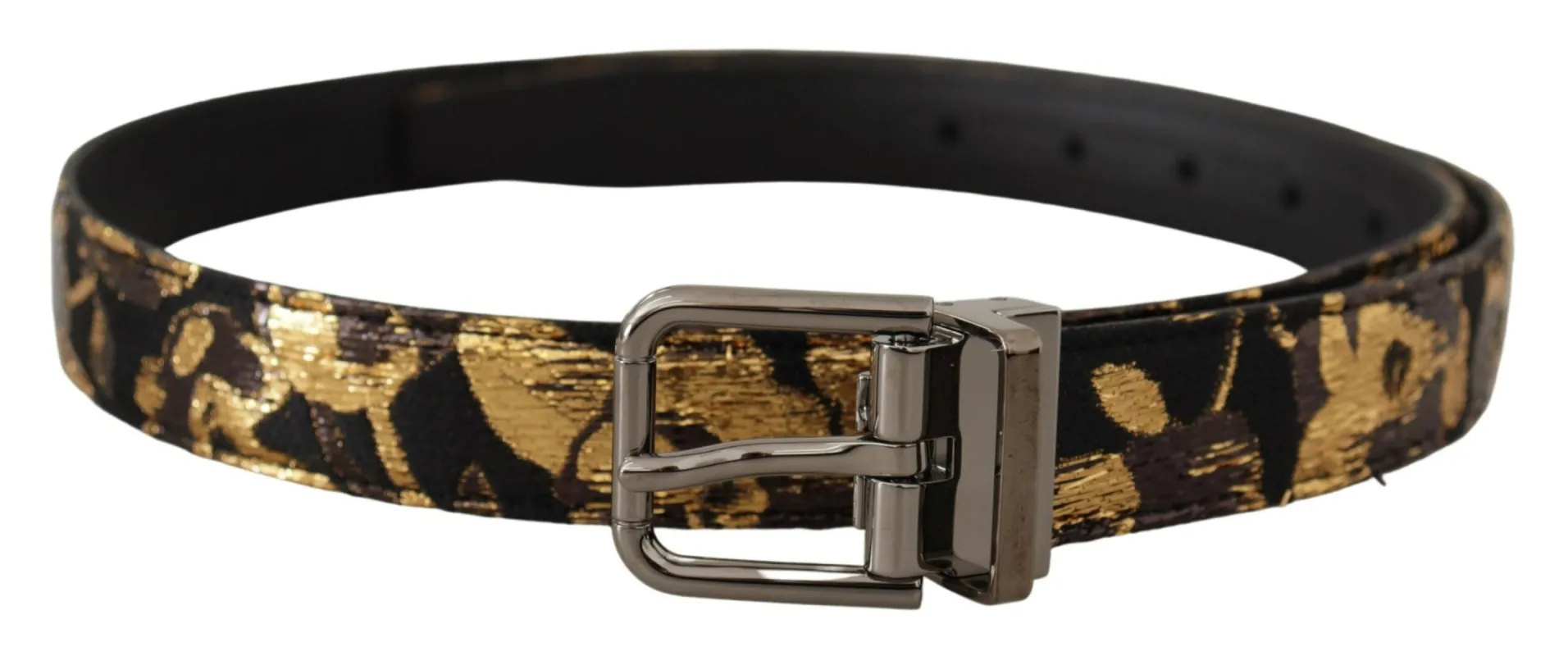 Multicolor Leather Belt with Black Buckle sold by Louxly
