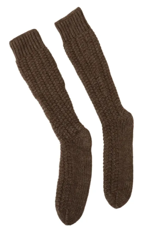Chic Over-Calf Wool Blend Knit Socks sold by Louxly