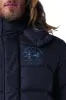Elegant Sports Jacket with Hood in Navy Blue sold by Louxly