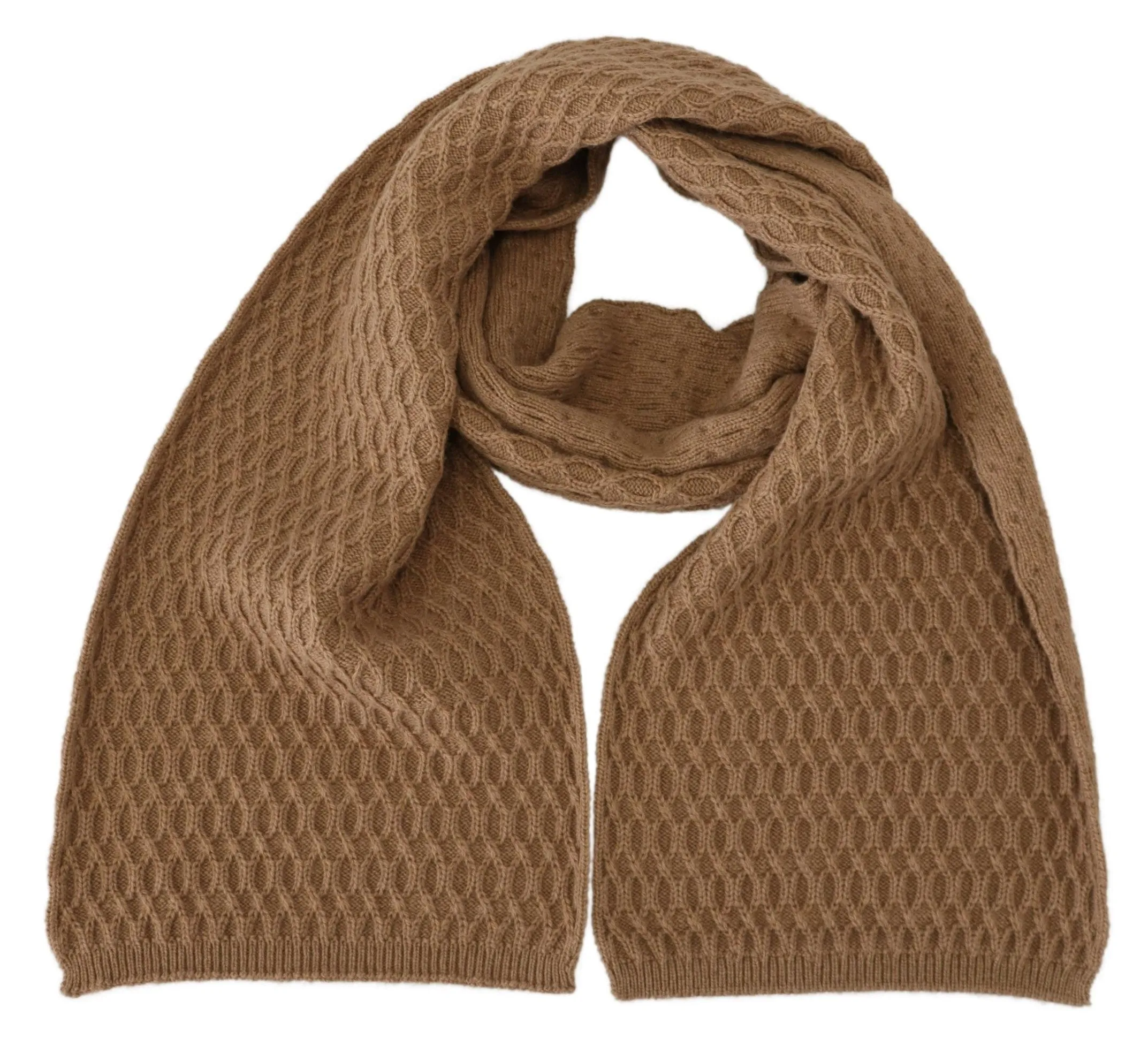 Elegant Dark Brown Knitted Scarf sold by Louxly product image thumbnail 4