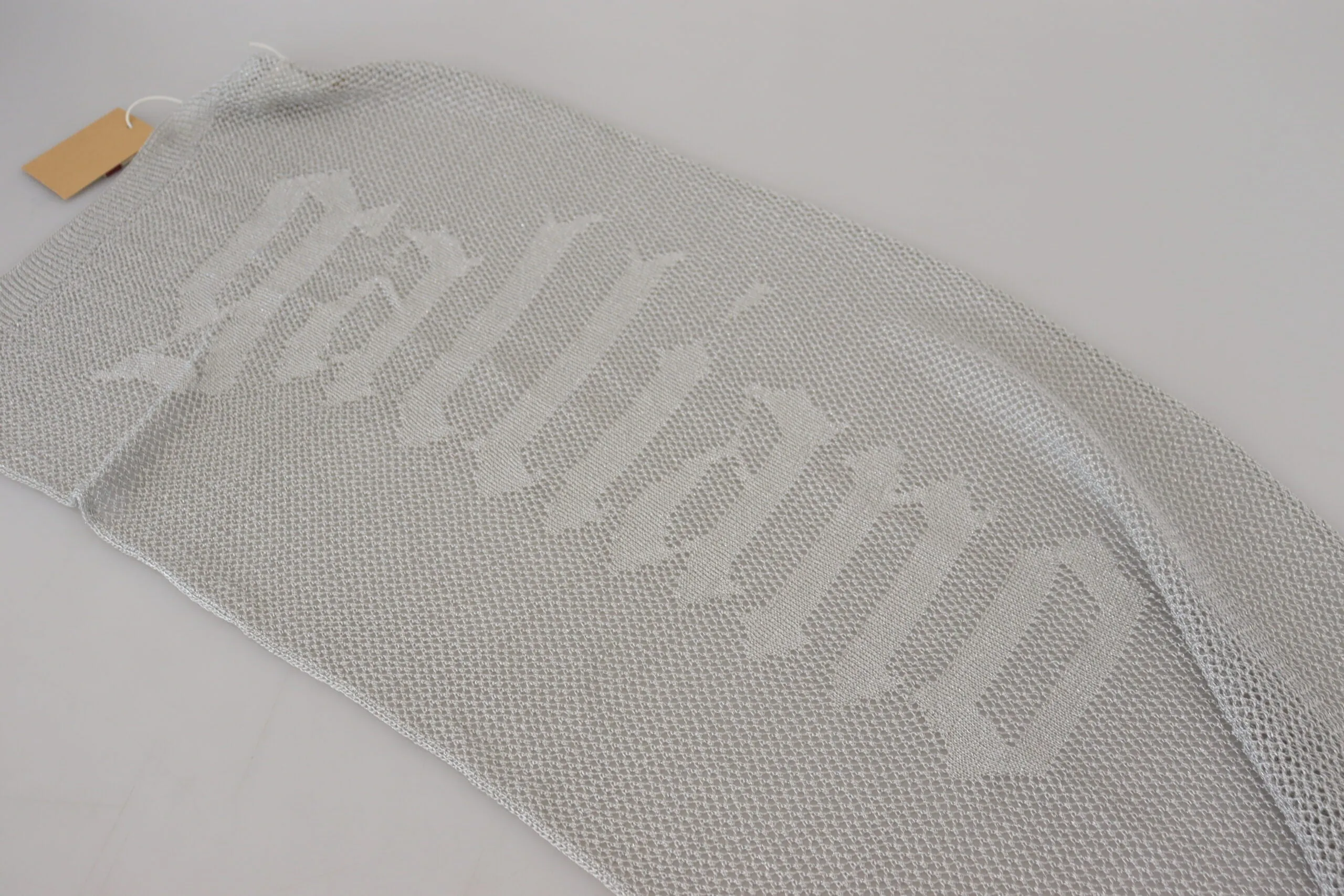 Elegant Gray Knitted Designer Scarf sold by Louxly product image thumbnail 3