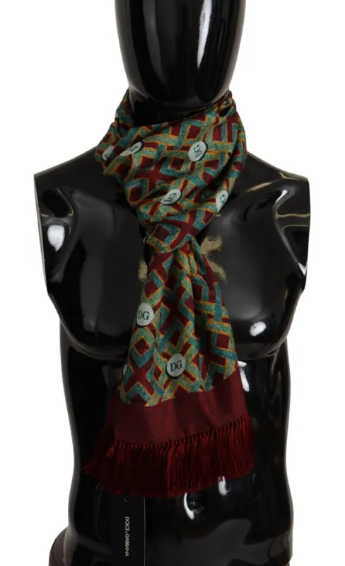 Elegant Multicolor Silk Men's Scarf Wrap sold by Louxly